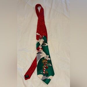 Vintage Specialties by Hallmark Christmas-themed tie featuring a golfing Santa.